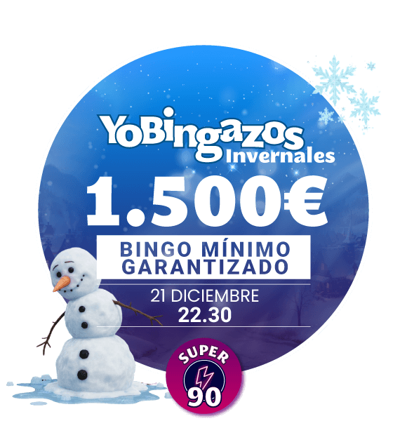 Muñeco de nieve YoBingo